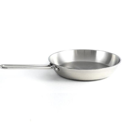 Picture of Stainless Steel Special Frying Pan with SS Handle 304 FOOD GRADE (Silver28CM)