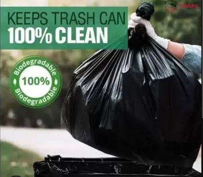 Picture of BLACK Trash Bag / Poly Bag / Garbage Bag / Moyla Felar Bag / Polibag (30 "x 20") (Black100PCS)