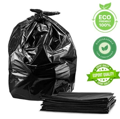 Picture of BLACK Trash Bag / Poly Bag / Garbage Bag / Moyla Felar Bag / Polibag (52"x 32") (Black25PCS)