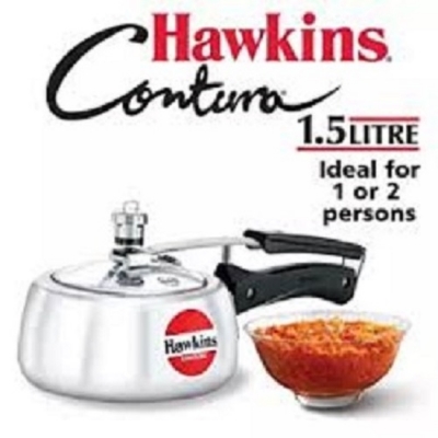 Picture of Hawkins Contura Silver Pressure Cooker 1.5L-6L (Silver1.5)