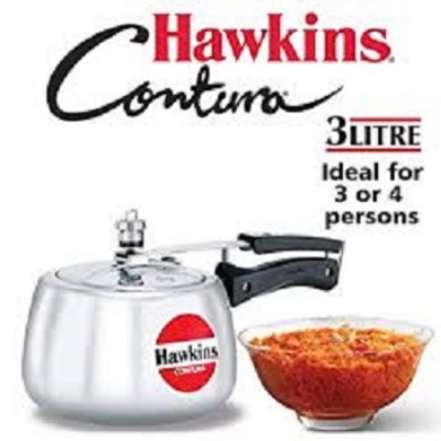 Picture of Hawkins Contura Silver Pressure Cooker 1.5L-6L (Silver3)