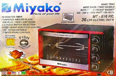 Picture of Miyako Multi Purpose Electric Toaster Oven (MT-836)