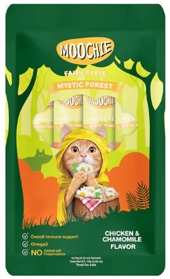 Picture of Moochie Treat for Cats and Kittens Chicken & Chamomile Flavor 15G Pouch (25PCS)