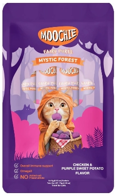 Picture of Moochie Treat for Cats and Kittens Chicken & Purple Sweet Potato Flavor 15 G Pouch (5PCS)