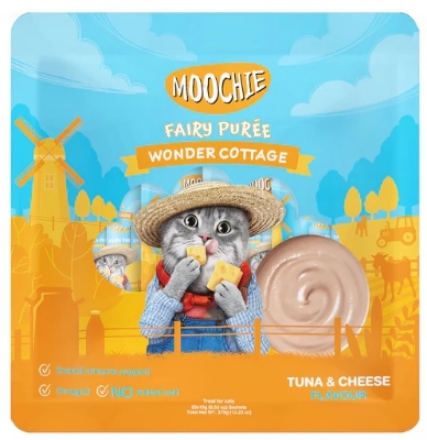 Picture of Moochie Treat for Cats and Kittens Tuna & Cheese Flavor 15G Pouch (5PCS)