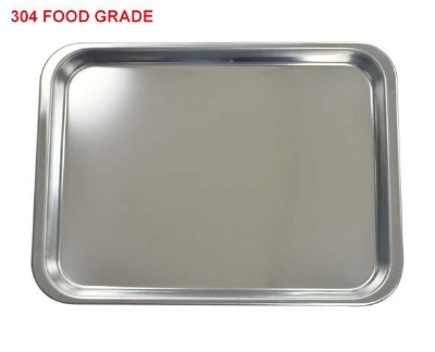 Picture of Stainless Steel Tray 304 FOOD GRADE (Silver14INCH)