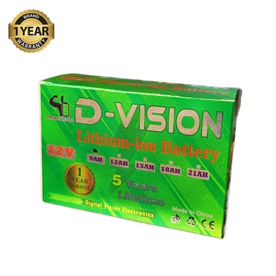 Picture of 12 Volt 15ah Battery D Vision  Lithium-ion cell BMS Protction with 1 Year Guarantee