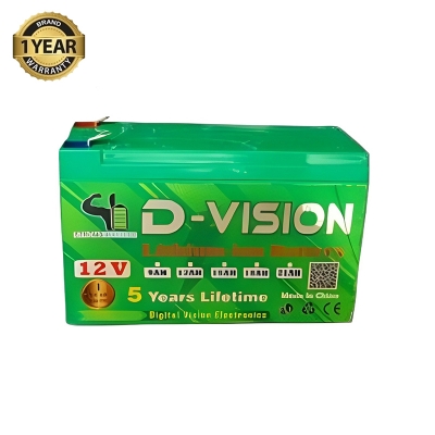 Picture of 12 Volt 18ah battery D Vision lithium-ion battery BMS Protection with 1 Year Gruntee