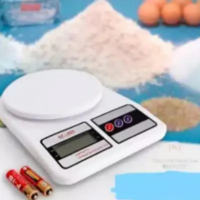Picture of SF-400 Digital / Electronic Scale for Kitchen, Medicine, Food, Fruits and Any Small Item at Home -White