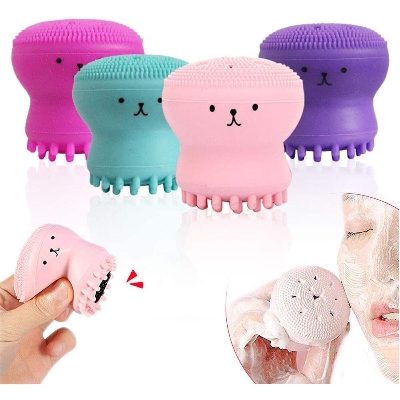 Picture of Silicone Facial Cleansing Brush Face cleaning Makeup cleaner Tool Deep Pore exfoliater black heads removal Best For Manicure Pedicure Beauty Massage - Face