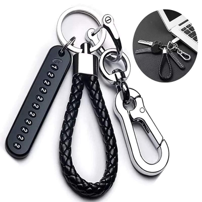 Picture of Anti-lost keychain with Mobile Number for Bicycle Car Auto Motor Cycle Key Ring Gift