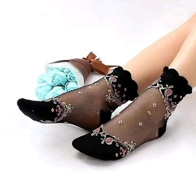 Picture of Socks for women ladies Socks moja Women Fashion- Skin Color - 1 Pair
