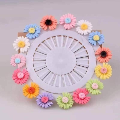 Picture of 15 pcs full set,Sunflower HiJab pin For Women's - Multicolor