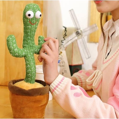 Picture of Dancing Cactus Singing Cactus Toy, Cactus Plush Toy for Home Decoration and Children Playing Educational Toy - Cactus