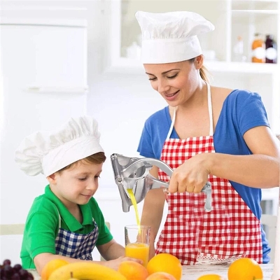 Picture of Stainless Steel Manual Hand Press Lemon Juicer Fruit Orange Citrus Juice Tool/Lebu chipa machine - Silver