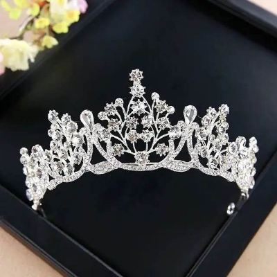 Picture of Rhinestone Crown Crystal Headpieces for Womens - Silver