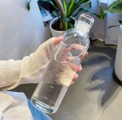 Picture of Transparent Water Bottle 500Ml - Stay Refreshed On-The-Go With A Sleek And Durable Design