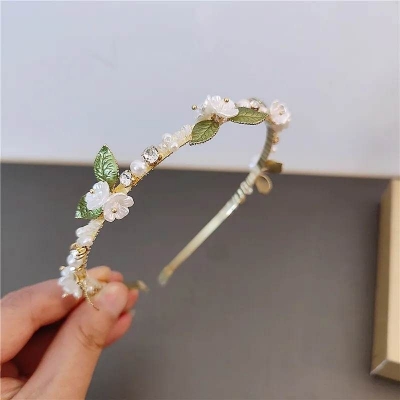 Picture of Leaves Hair Bands Hijab Pin Women And grils Jewelery Accessories - Multicolor - Int: One size