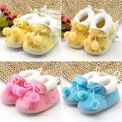 Picture of Lovely Baby Boy Girls Newborn Infant Shoes Soft Sole Anti-Slip (Free Size 0-18) Month Baby Shoes Walkers Kid Shoes Flats Sneakers - Baby Shoes Boy