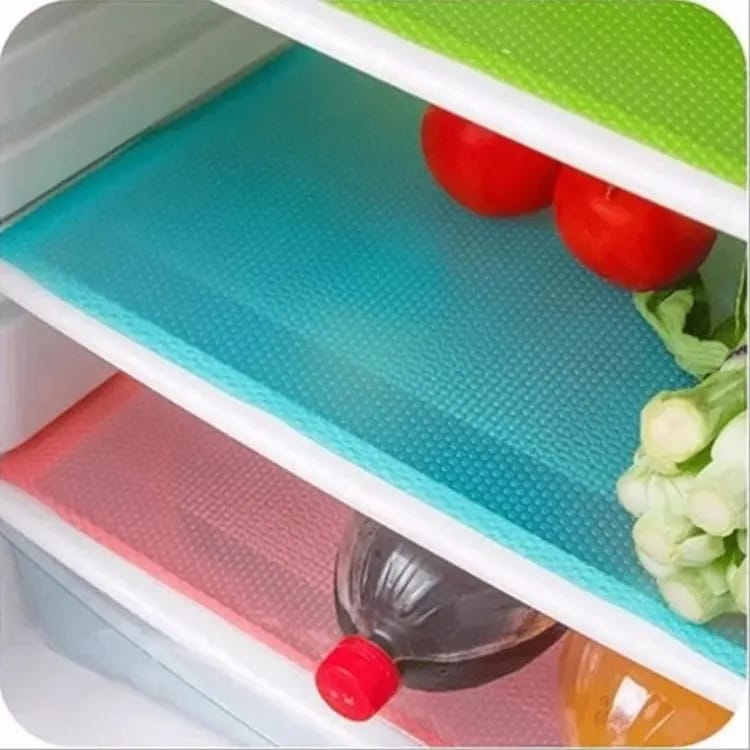 Picture of 3PCS - Refrigerator Freezer Mat Fridge Anti-fouling Anti Frost Waterproof Pad kitchen table wardrobe drawer mats - Multicolor