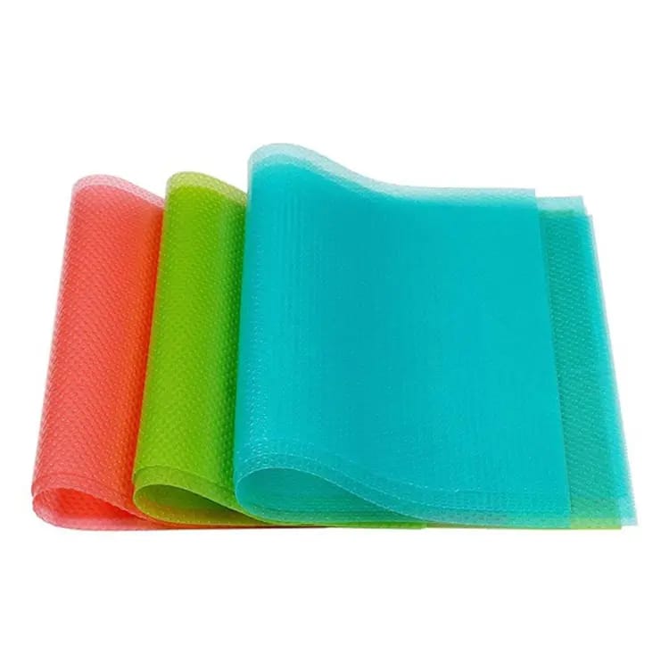 Picture of 3PCS - Refrigerator Freezer Mat Fridge Anti-fouling Anti Frost Waterproof Pad kitchen table wardrobe drawer mats - Multicolor