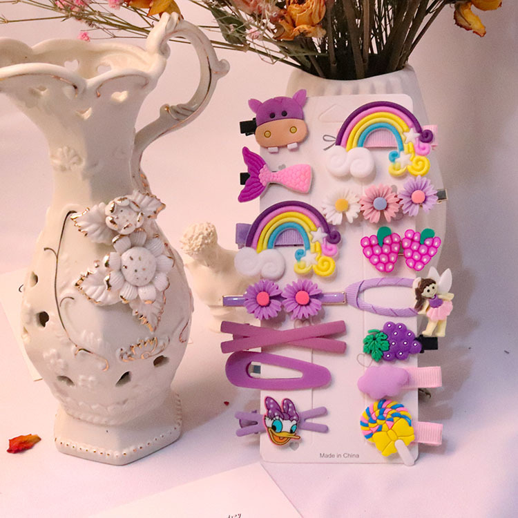 Picture of 14Pcs Baby Girl Hair Clip Set Hair Accessories