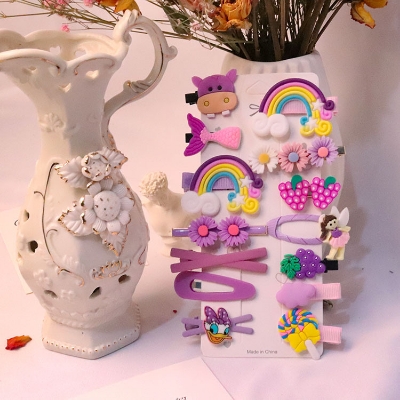 Picture of 14Pcs Baby Girl Hair Clip Set Hair Accessories