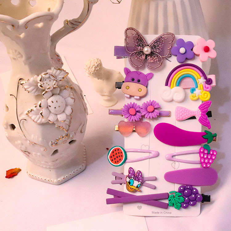 Picture of 14Pcs Baby Girl Hair Clip Set Hair Accessories