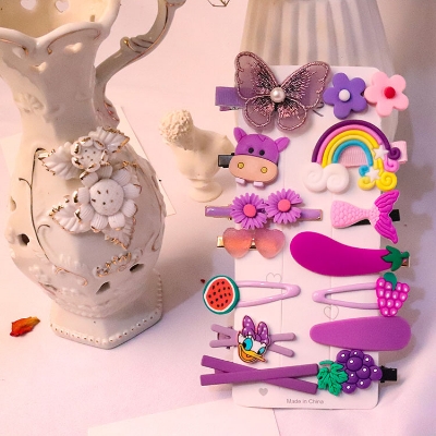 Picture of 14Pcs Baby Girl Hair Clip Set Hair Accessories