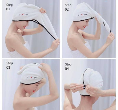 Picture of Quick-Dry Hair Towel Shower Towel for Women and Girls