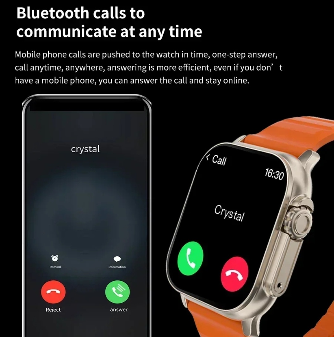 Picture of T900 Ultra 2 Men Smart Watch 2.3" HD Screen Pedometer Heart Rate Blood Pressure Sleep Sports Watch