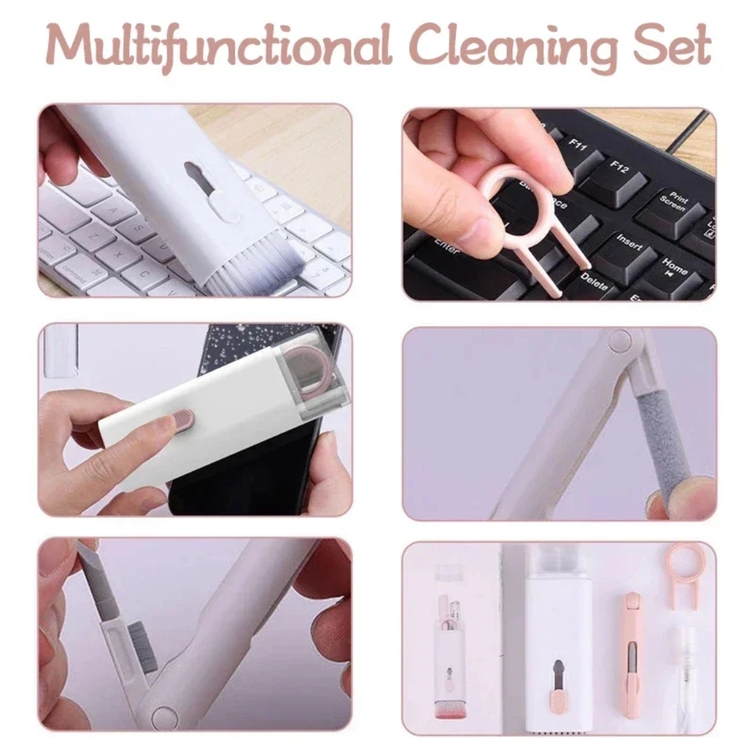 Picture of 7-in-1 Computer Keyboard Cleaner Brush Kit
Earphone Cleaning Pen For Headset iPad Phone
Cleaning Tools Cleaner Keycap Puller Kit - Multicolor