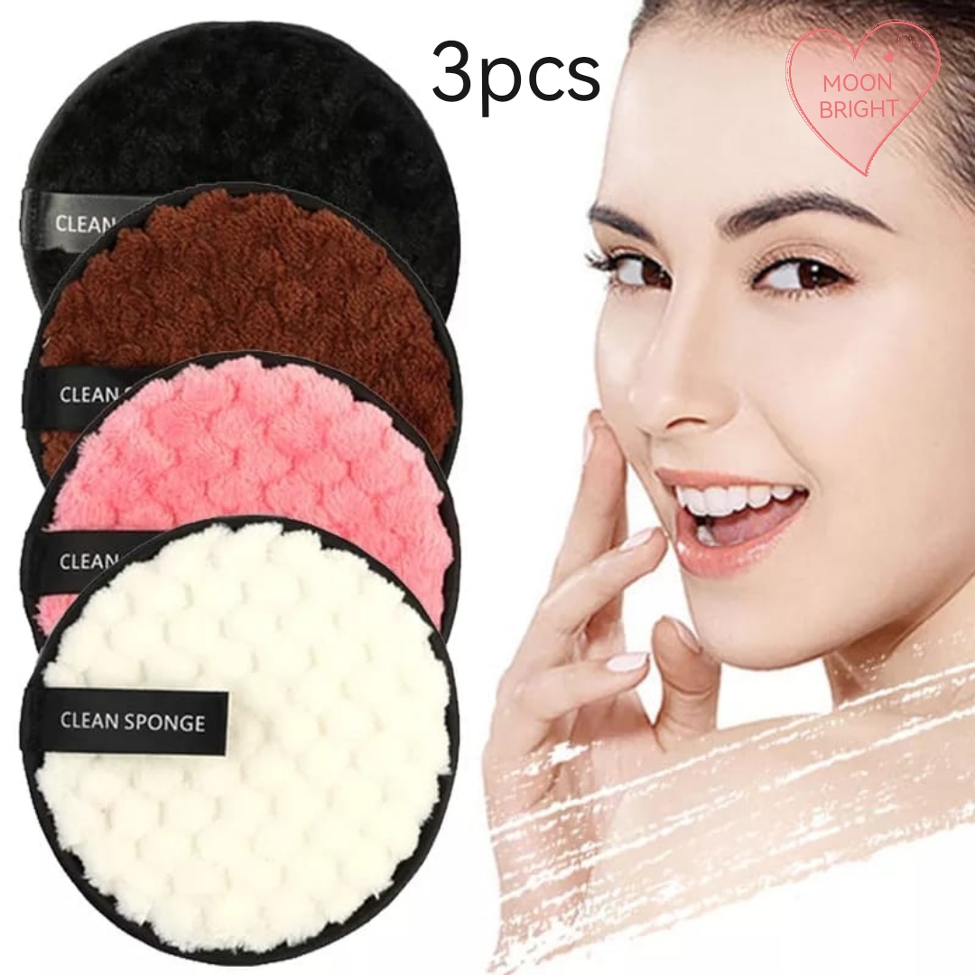 Picture of 3pcs combo 3 colour  Make Up Remover Clean Sponge Puff sponge - 3pcs multi color
