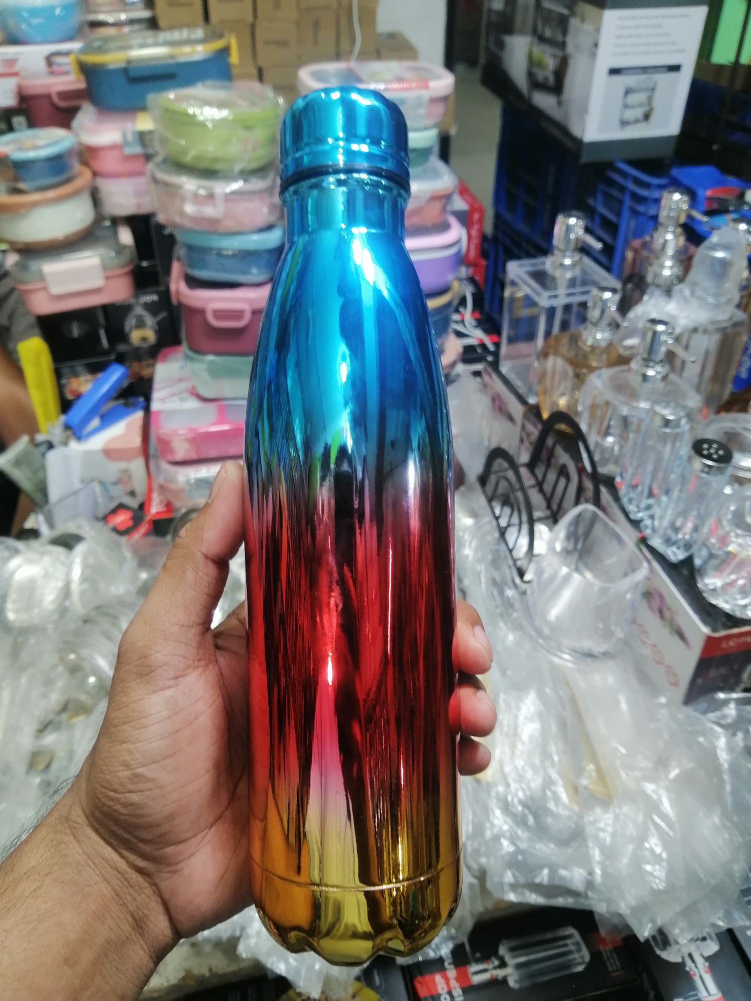 Picture of Premium Double Wall Stainless Steel Vacuum Bottle 500ml Multi Colour - Multicolor