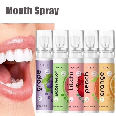 Picture of Oral Fresh Spray Mouth Freshener Oral Odor Treatment Peach 22ml Oral Breath Persistent