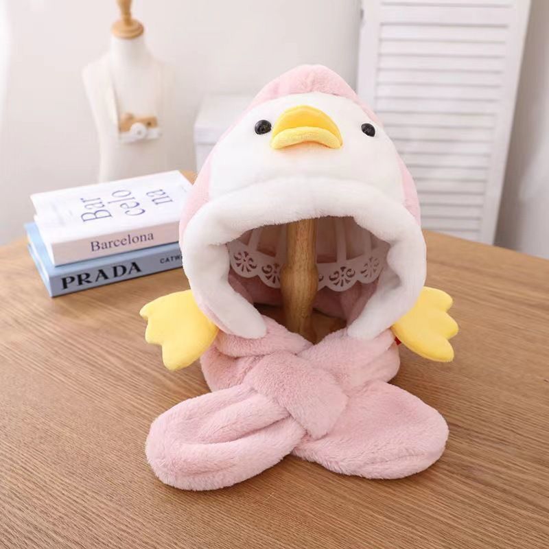 Picture of Citadel Duck Shaped Ear Protection Warm Winter Cap and Scarf for Kids