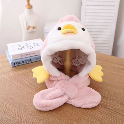 Picture of Citadel Duck Shaped Ear Protection Warm Winter Cap and Scarf for Kids