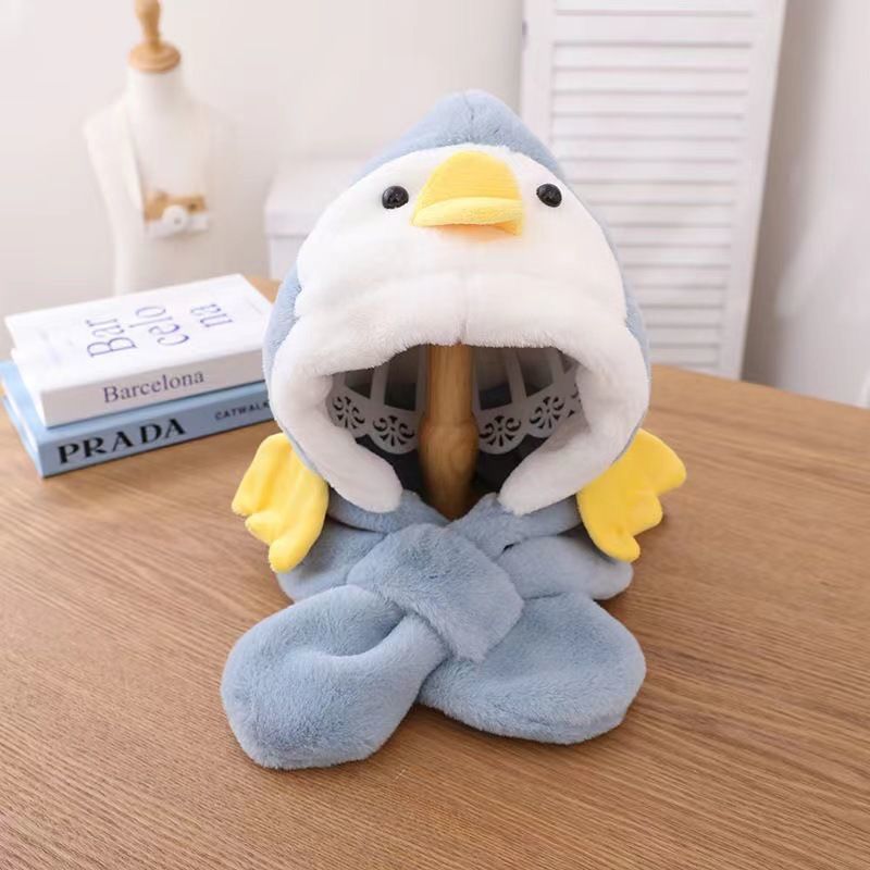 Picture of Citadel Duck Shaped Ear Protection Warm Winter Cap and Scarf for Kids