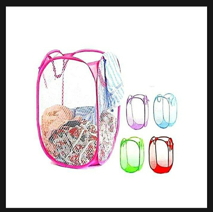 Picture of Foldable Pop Up Dirty Clothes Storage Baby Bag - Multicolor