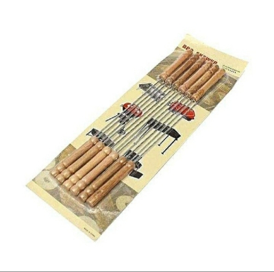 Picture of 12 Pieces Barbecue Grill Sticks Set - Multicolor