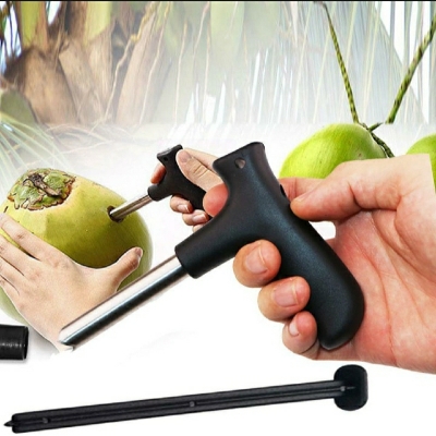 Picture of Coconut Opener Bundle Tap Hot Stainless Steel Driller Knife Tool - Silver