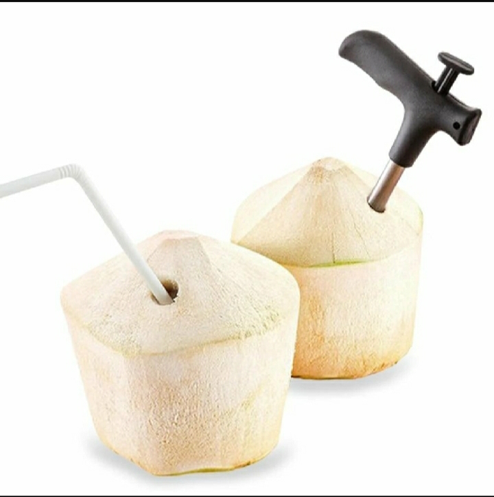 Picture of Coconut Opener Bundle Tap Hot Stainless Steel Driller Knife Tool - Silver