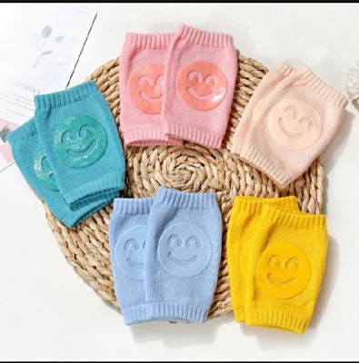 Picture of 1 Pair Baby Knee Pads Unisex Breathable Elastic Anti Skid Toddler Legs Warms Crawling Protection Baby Knee Pads - Multicolor