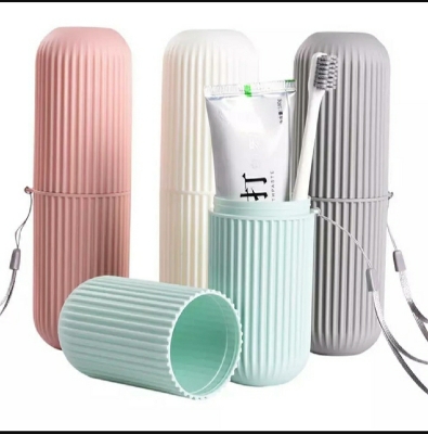 Picture of Portable Toothbrush & Toothpaste Holder Storage Box - 1 Piece (Multicolor) - Multicolor
