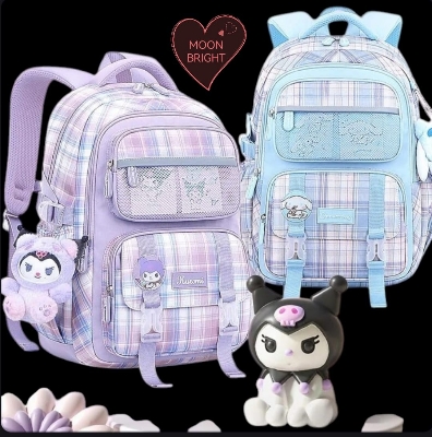 Picture of Schoolbag Female Cute Hello Kitty Bag Girl Children Spine-Protective Backpack School Backpack