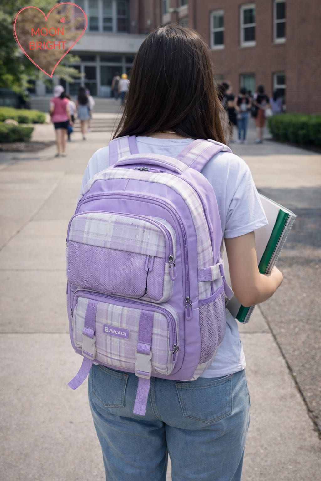 Picture of Schoolbag Female Cute Hello Kitty Bag Girl Children Spine-Protective Backpack School Backpack
