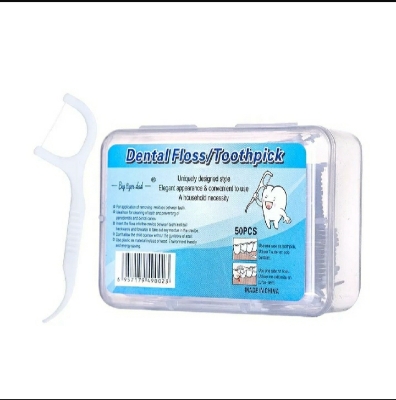 Picture of 50 pcs pac dental floss plastic toothpick holder with box oral care