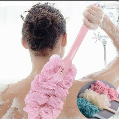 Picture of Men's and Women's Long Handle Body Bath Brush Luxurious Back Scrubber - Multicolor