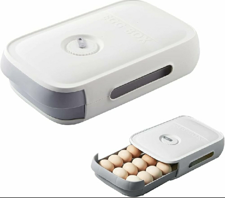 Picture of Egg box 18 pcs can put drawer system - Multicolor