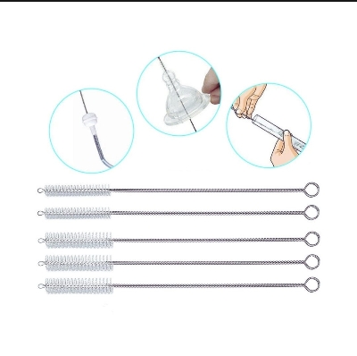 Picture of Stainless Steel Straw Cleaning Brush Narrow Pipe Cleaner